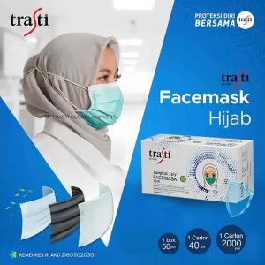 Facemask Masker Trasti 3 Ply  Hijab d8579471 4f38 411a a277 f93596bd58ae