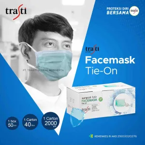 Facemask Masker Trasti TieOn tie on